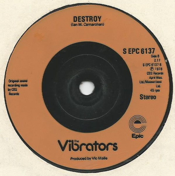 The Vibrators : Automatic Lover (7", Single, RP, Inj)