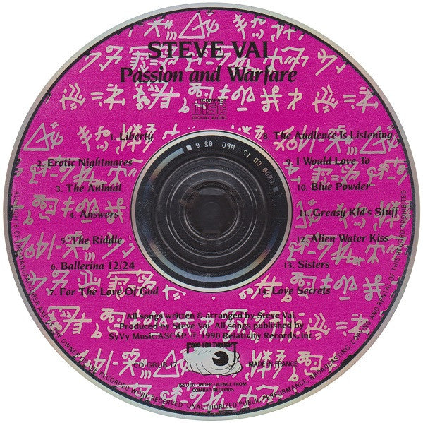 Steve Vai : Passion And Warfare (CD, Album)