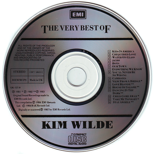 Kim Wilde : The Very Best Of Kim Wilde (CD, Comp, RE, RM)