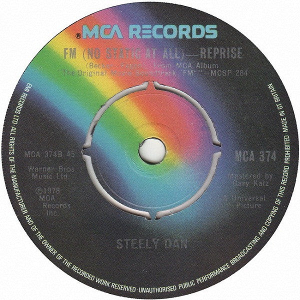 Steely Dan : FM (No Static At All) (7", Single)