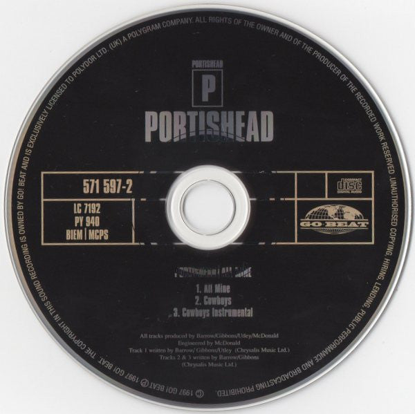 Portishead : All Mine (CD, Single)
