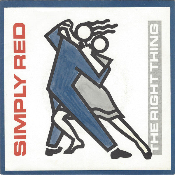 Simply Red : The Right Thing (7", Single, Pap)