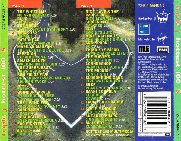 Various : Triple J Hottest 100 5 (CD, Comp + CD, Comp, Enh)