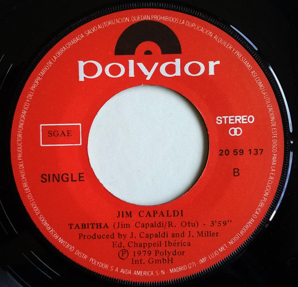 Jim Capaldi : Shoe Shine (7", Single)