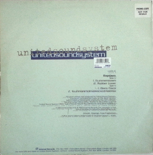 Unitedsoundsystem* : Baptism (12")