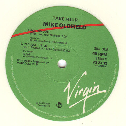 Mike Oldfield : Take 4 (12", EP, Whi)