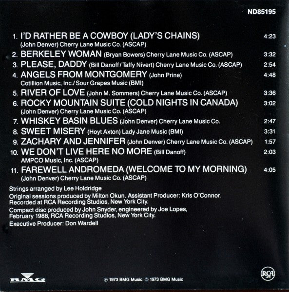 John Denver : Farewell Andromeda (CD, Album, RE, RM)