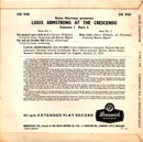 Louis Armstrong And His All-Stars : Greg Norman Presents Louis Armstrong At The Crescendo Volume 1 Part 2 (7", EP, Mono)