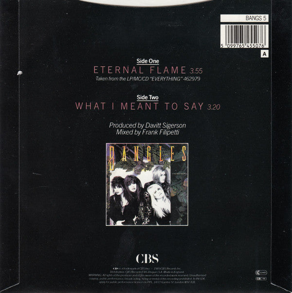 Bangles : Eternal Flame (7", Single)