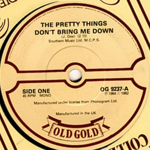 The Pretty Things : Don't Bring Me Down / Honey I Need (7", Mono)