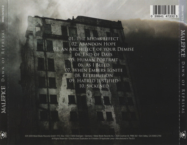 Malefice (2) : Dawn Of Reprisal (CD, Album)