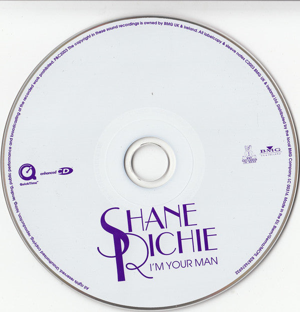 Shane Richie : I'm Your Man (CD, Single, Enh)