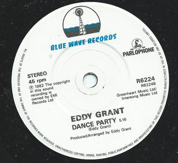 Eddy Grant : Baby Come Back (7")