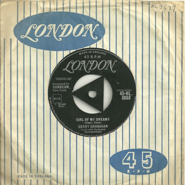 Gerry Granahan : Girl Of My Dreams / No Chemise, Please (7")