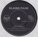 Elaine Paige : Well Almost (7", Single)