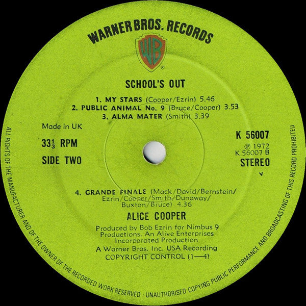 Alice Cooper : School's Out (LP, Album)