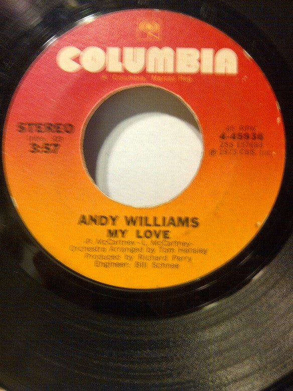 Andy Williams : Solitaire (7", Single)