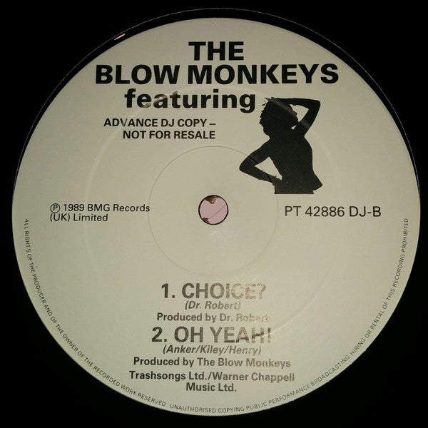 The Blow Monkeys Featuring Sylvia Tella : Choice? (12", Promo)