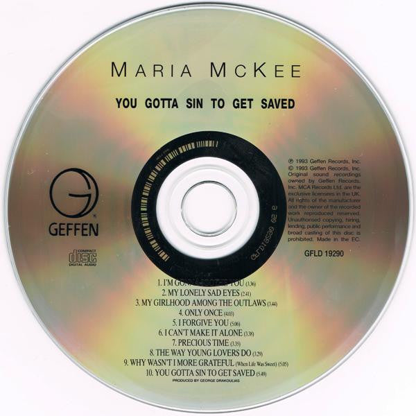 Maria McKee : You Gotta Sin To Get Saved (CD, Album)