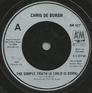 Chris de Burgh : The Simple Truth (A Child Is Born) (7", Single, Sil)