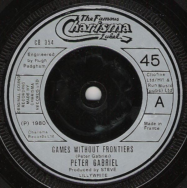 Peter Gabriel : Games Without Frontiers (7", Single, Fre)
