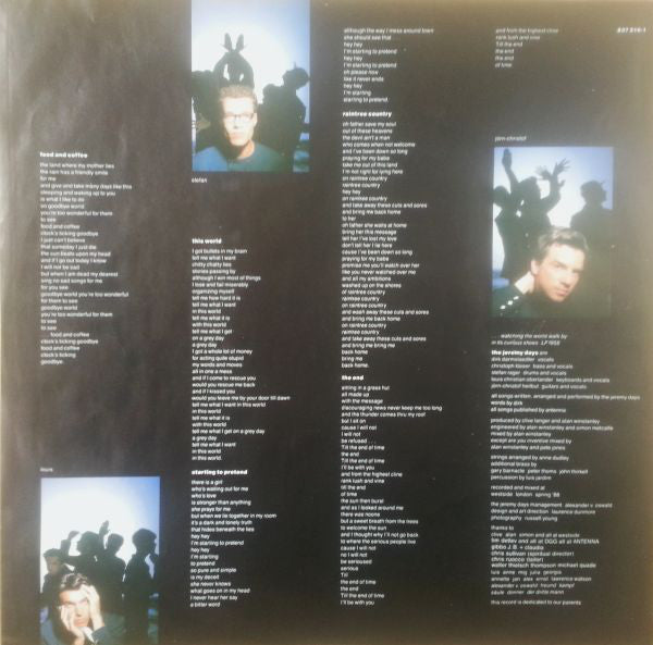 The Jeremy Days : The Jeremy Days (LP, Album, Red)