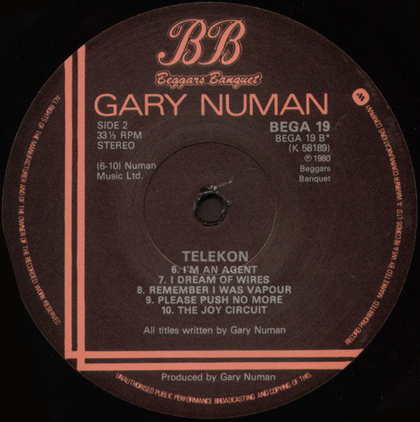 Gary Numan : Telekon (LP, Album)