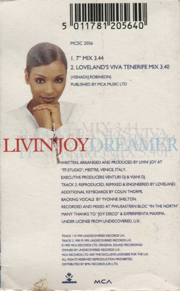 Livin' Joy : Dreamer (Cass, Single, Sli)