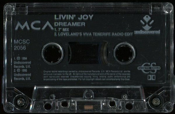 Livin' Joy : Dreamer (Cass, Single, Sli)