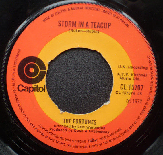The Fortunes : Storm In A Teacup (7", Single, Pus)