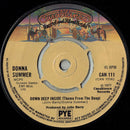 Donna Summer / John Barry : Down Deep Inside (Theme From The Deep) / Theme From The Deep (Instrumental) (7", Single, Pus)