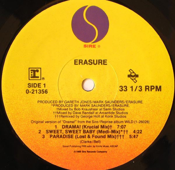 Erasure : Drama! (12", Maxi)