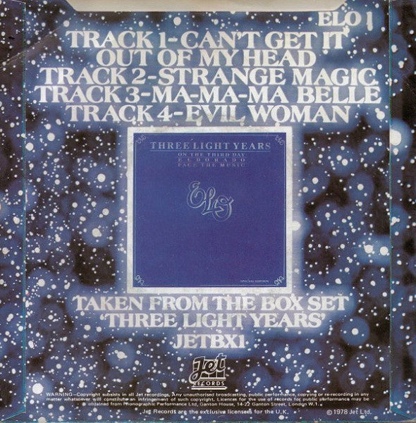 Electric Light Orchestra : The ELO EP (7", EP)