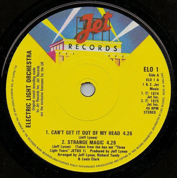 Electric Light Orchestra : The ELO EP (7", EP)