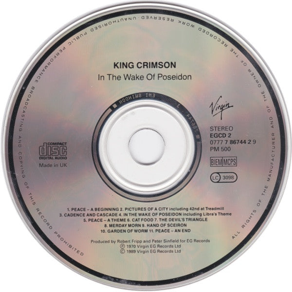 King Crimson : In The Wake Of Poseidon (CD, Album, RE)