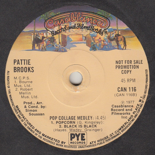 Pattie Brooks : Don't Make Me Wait (7", Promo)