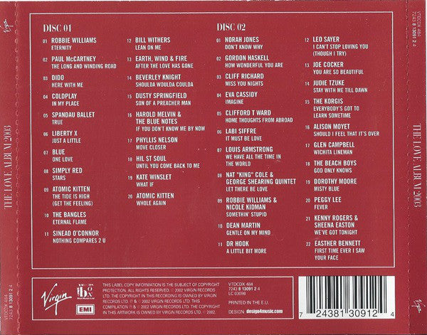 Various : The Love Album 2003 (2xCD, Comp)