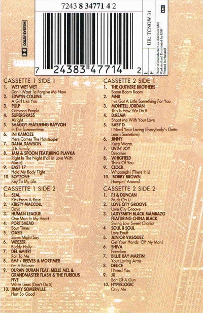 Various : Now That's What I Call Music! 31 (2xCass, Comp, Bla)