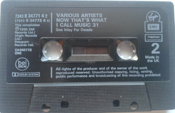 Various : Now That's What I Call Music! 31 (2xCass, Comp, Bla)