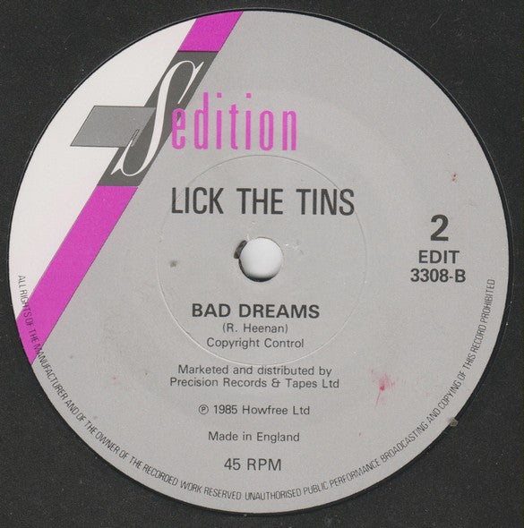 Lick The Tins : Can't Help Falling In Love (7", Single)