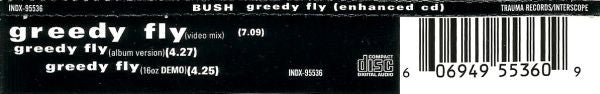 Bush : Greedy Fly (CD, Single, Enh, CD2)