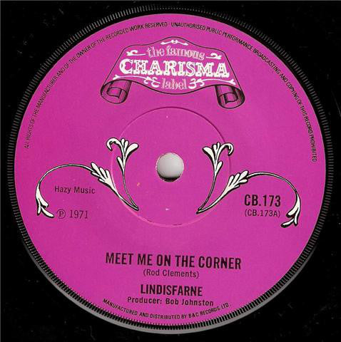 Lindisfarne : Meet Me On The Corner (7", Single, Sol)