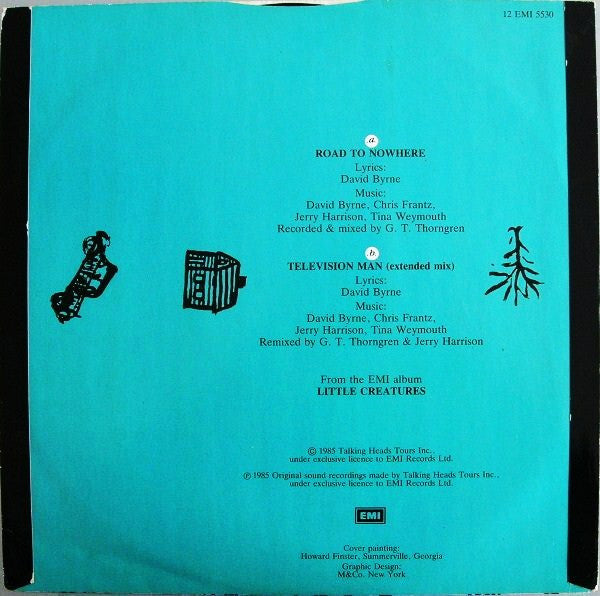 Talking Heads : Road To Nowhere (12", Single, Bla)