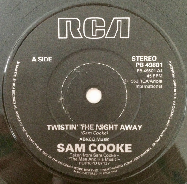 Sam Cooke : Twistin' The Night Away (7")