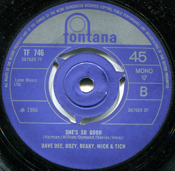 Dave Dee, Dozy, Beaky, Mick & Tich : Bend It! (7", Single, Mono, 3 P)