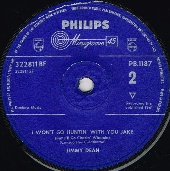 Jimmy Dean : Big Bad John (7", Single, Sol)