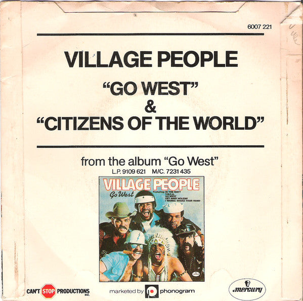 Village People : Go West (7", Single)