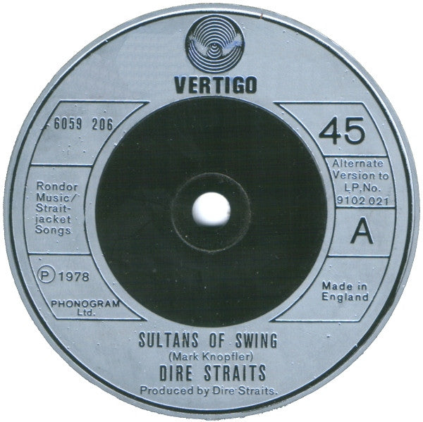 Dire Straits : Sultans Of Swing (7", Single, Sil)