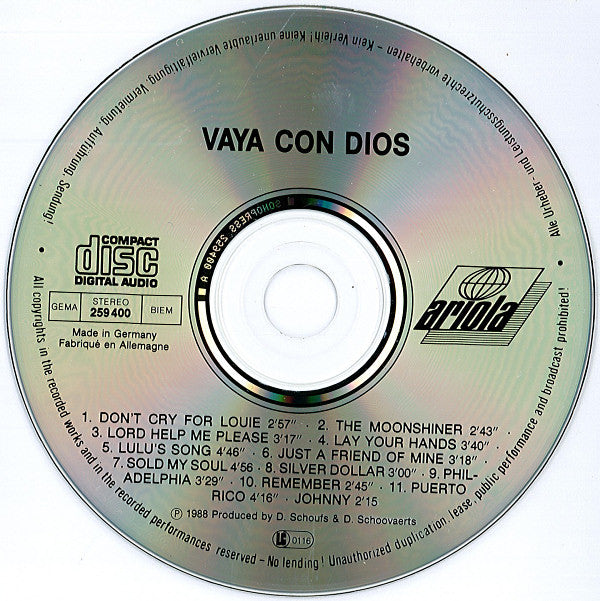 Vaya Con Dios : Vaya Con Dios (CD, Album)