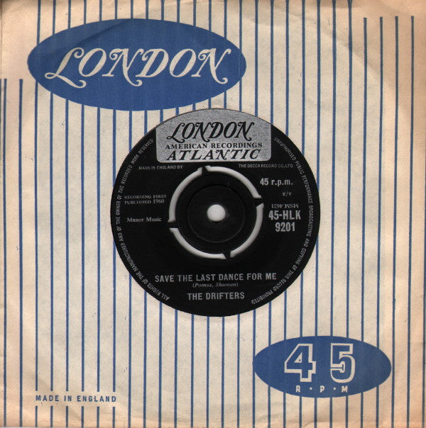 The Drifters : Save The Last Dance For Me (7")